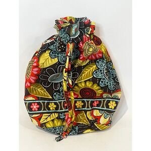Vera Bradley Flower Shower Ditty Bag Drawstring Travel Pouch Wet Bag Retired